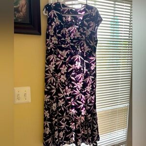 Ralph Lauren EUC Floral Print Sleeveless Dress, Size L